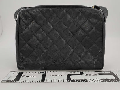 CHANEL Caviar Skin Shoulder Bag with Seal 3rd Generation Shoulder Bag