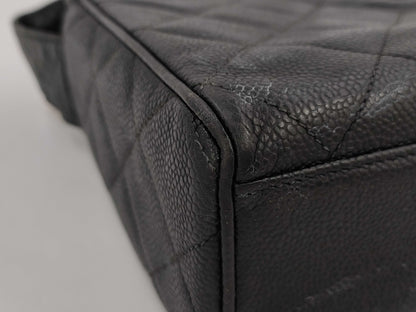 CHANEL Caviar Skin Shoulder Bag with Seal 3rd Generation Shoulder Bag