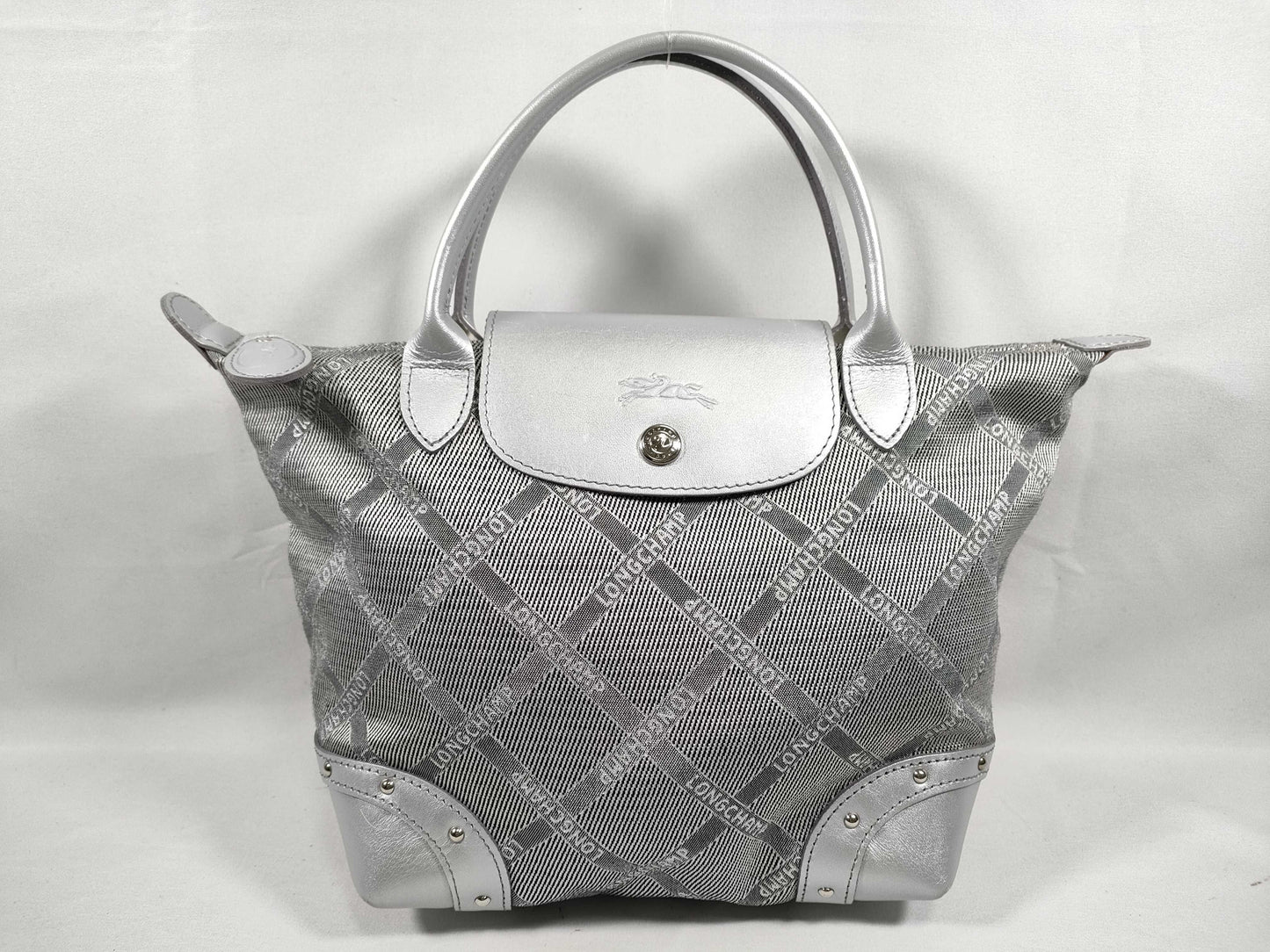 LONG CHAMP Le Priage Top Handle Bag Grey Handbag