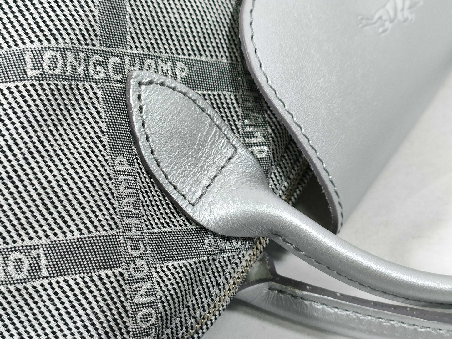 LONG CHAMP Le Priage Top Handle Bag Grey Handbag