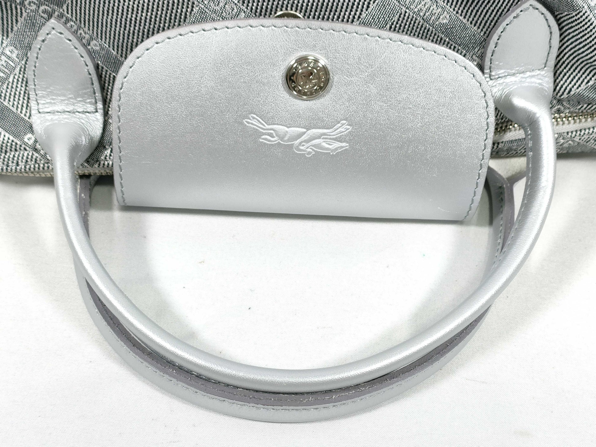 LONG CHAMP Le Priage Top Handle Bag Grey Handbag