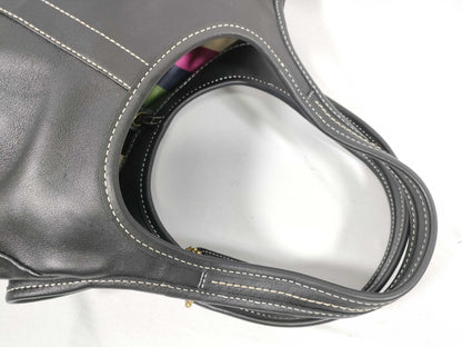 COACH Leather One Shoulder Bag Black Handbag