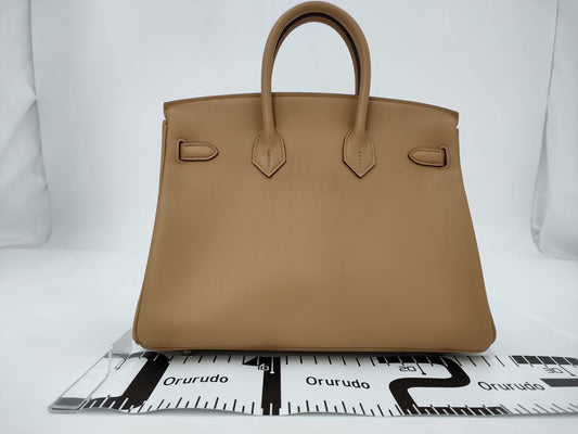 HERMES Birkin 25 Silver Fittings B-Engraved Bag