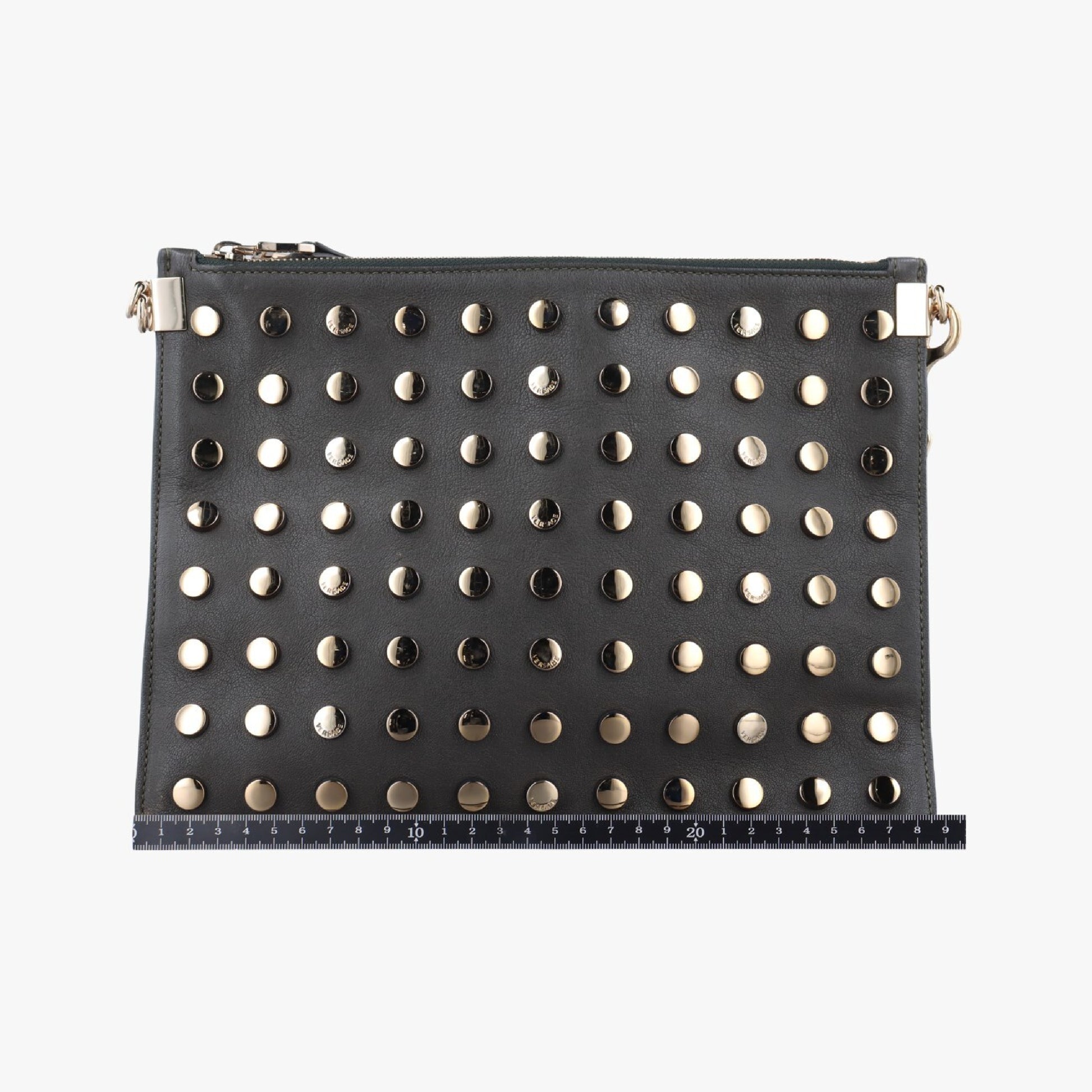 VERSACE Medusa Black Leather Shoulder Bag