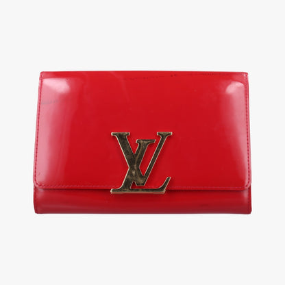 LOUIS VUITTON Pochette Louise Rose Andian Verni M94270 TR4193 Clutch Bag