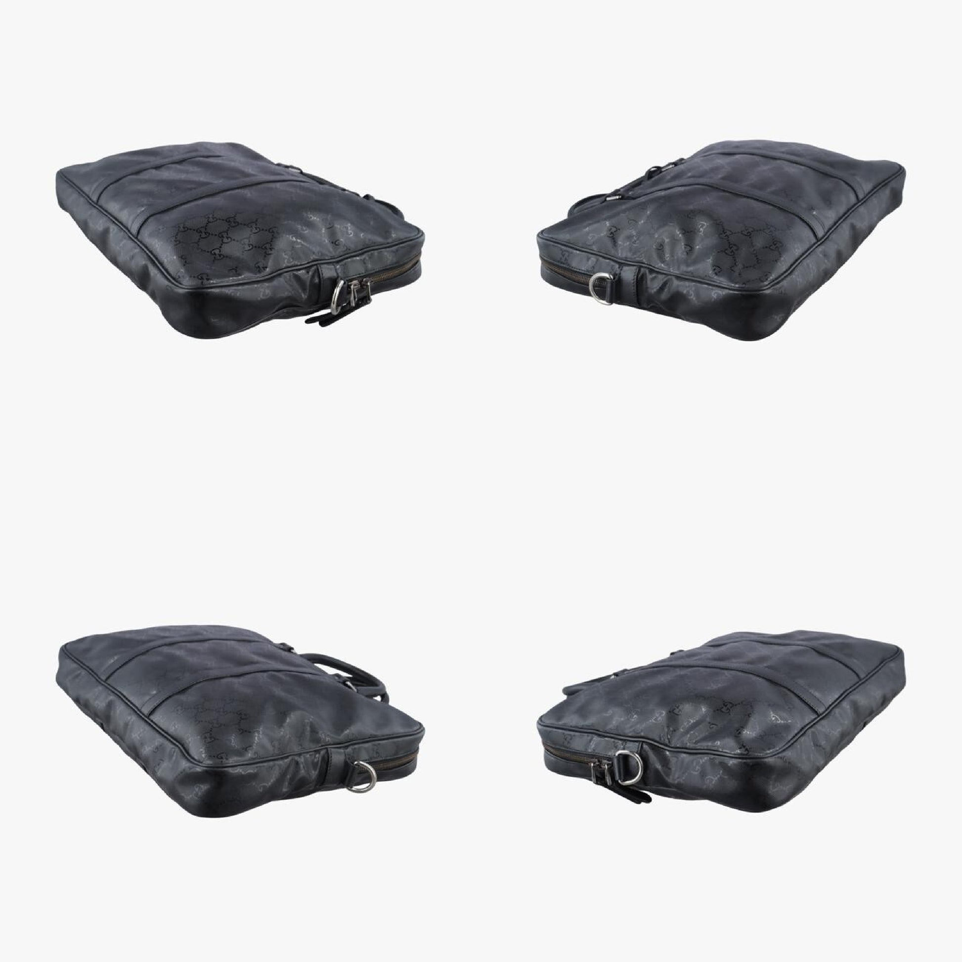 GUCCI Diamante Black Patent 208463 I014457432 Shoulder Bag