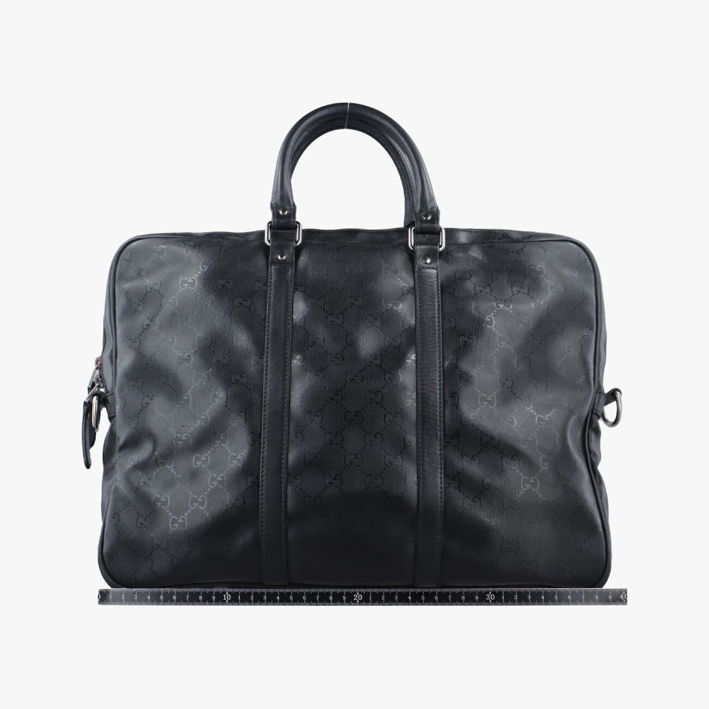 GUCCI Diamante Black Patent 208463 I014457432 Shoulder Bag