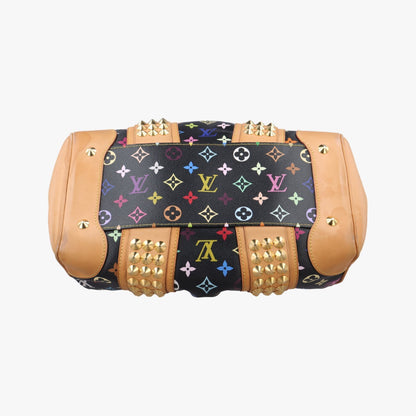 LOUIS VUITTON Courtney MM Noir Monogram Multicolor M45642 TR2130 Shoulder Bag