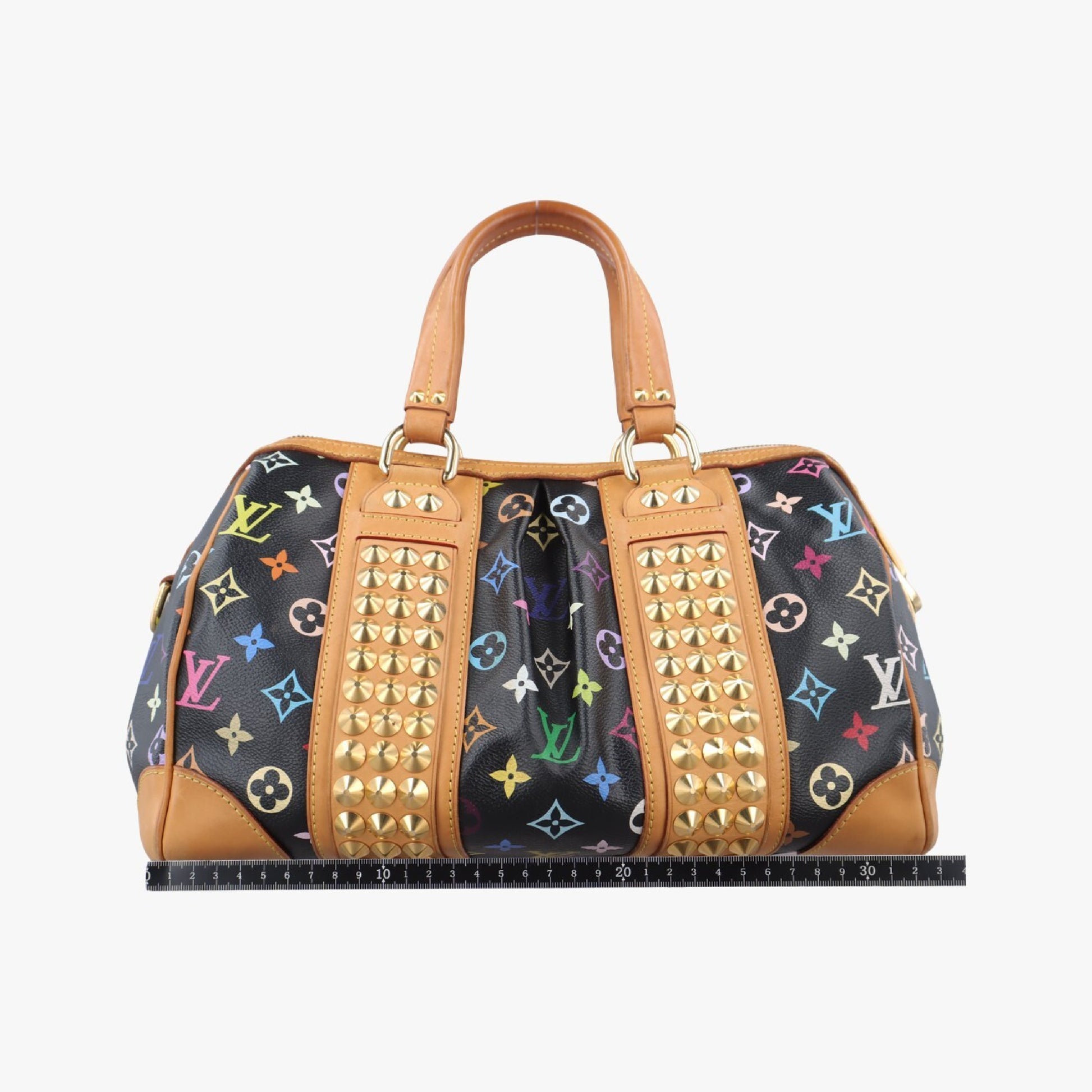 LOUIS VUITTON Courtney MM Noir Monogram Multicolor M45642 TR2130 Shoulder Bag