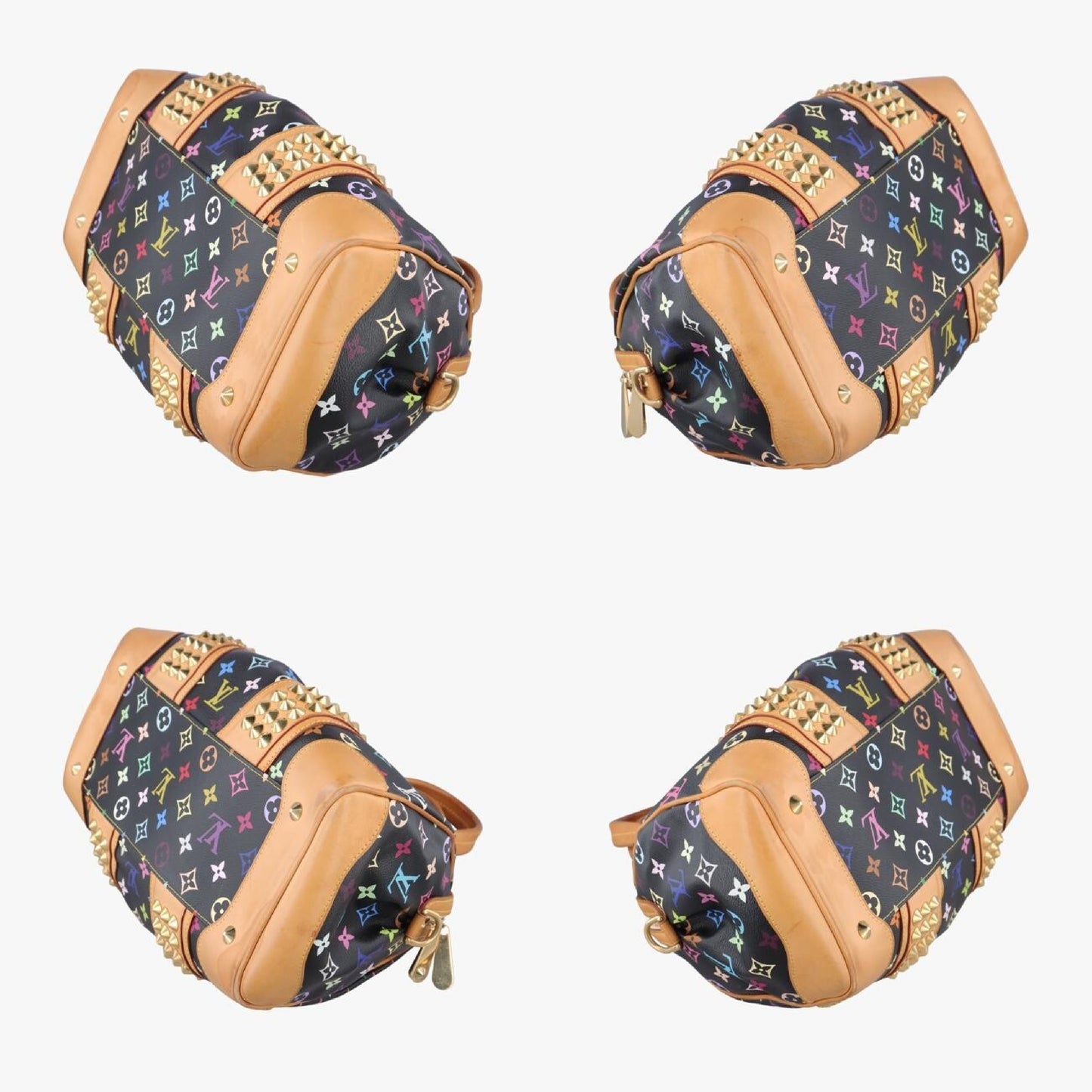 LOUIS VUITTON Courtney MM Noir Monogram Multicolor M45642 TR2130 Shoulder Bag