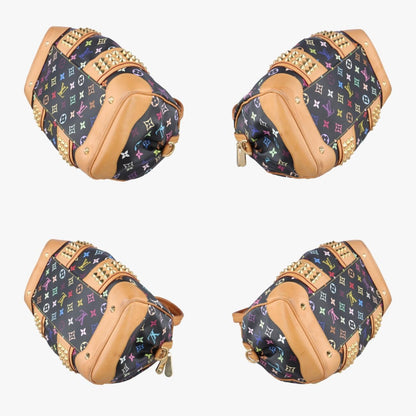 LOUIS VUITTON Courtney MM Noir Monogram Multicolor M45642 TR2130 Shoulder Bag