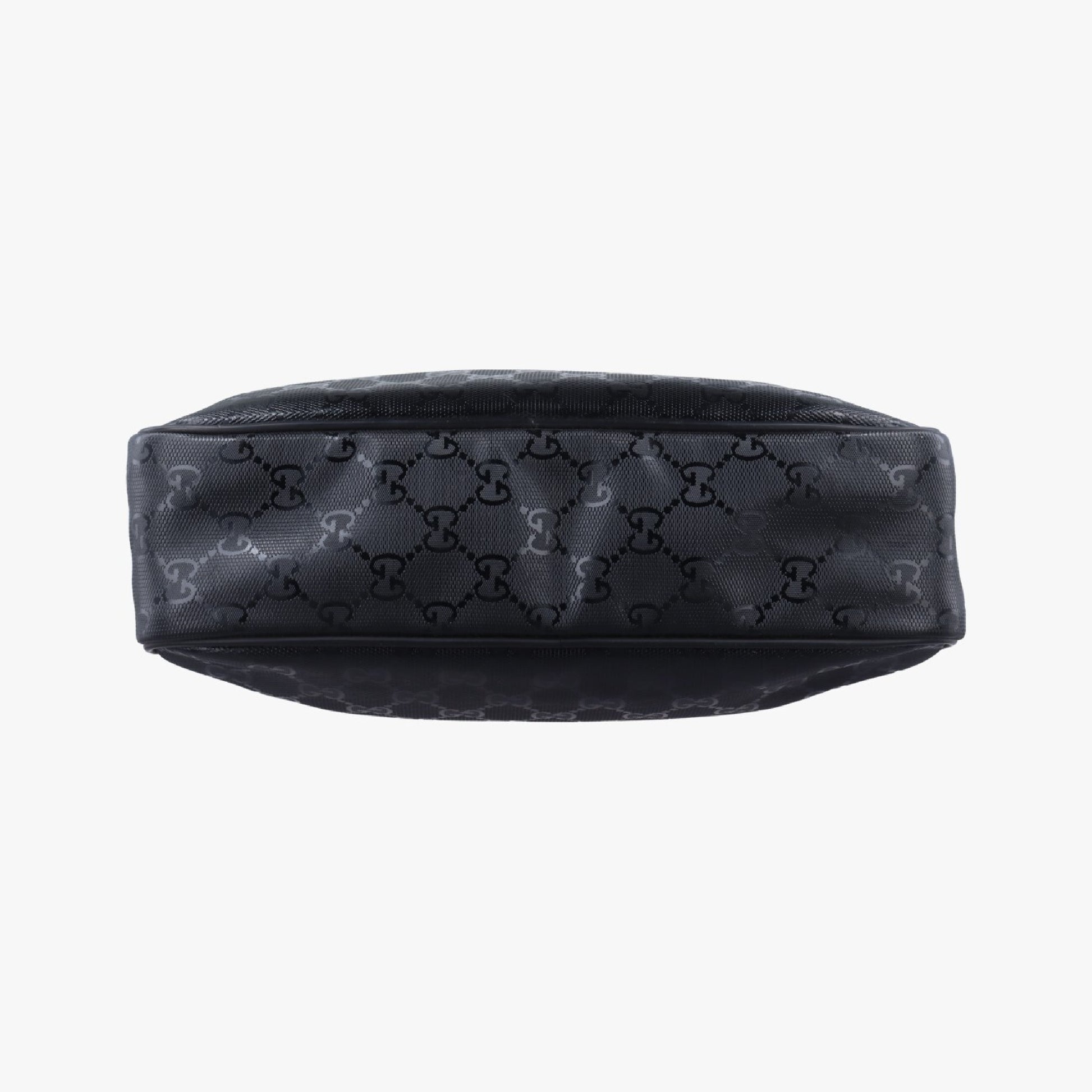 GUCCI GG Imprime Messenger Black PVC Coated Canvas 201448 C017038830 Shoulder Bag