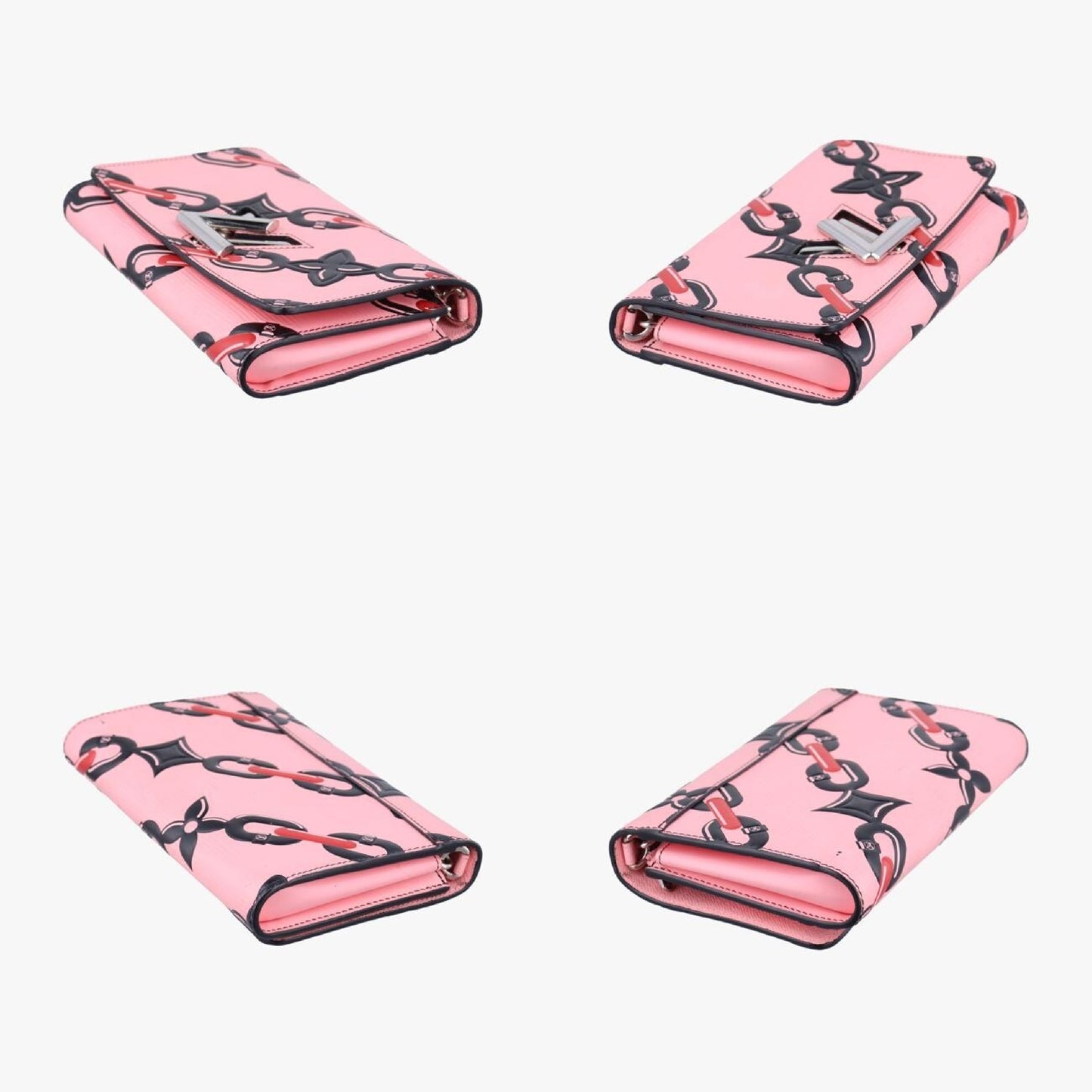 LOUIS VUITTON Portefeuil Twist Pink X Red X Black Epi M67227 SP0146 Shoulder Bag