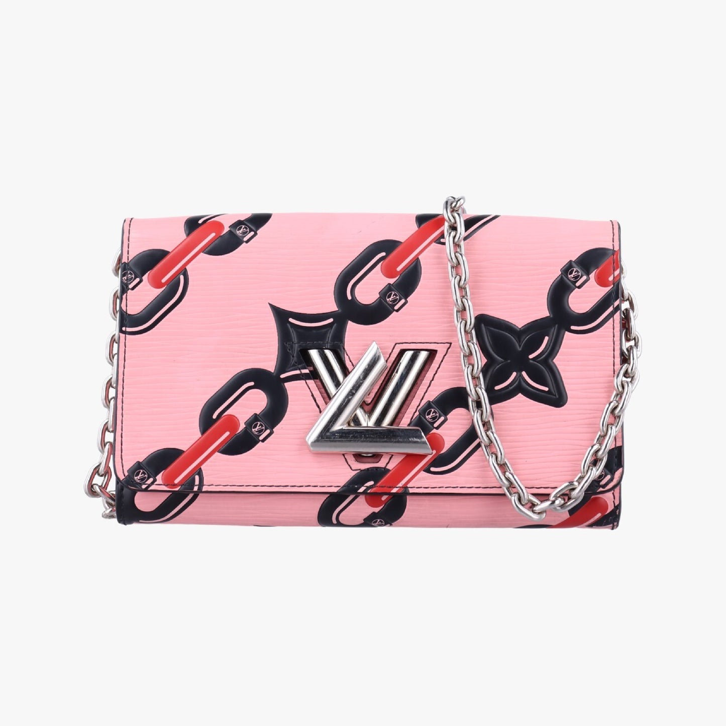 LOUIS VUITTON Portefeuil Twist Pink X Red X Black Epi M67227 SP0146 Shoulder Bag