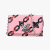 LOUIS VUITTON Portefeuil Twist Pink X Red X Black Epi M67227 SP0146 Shoulder Bag