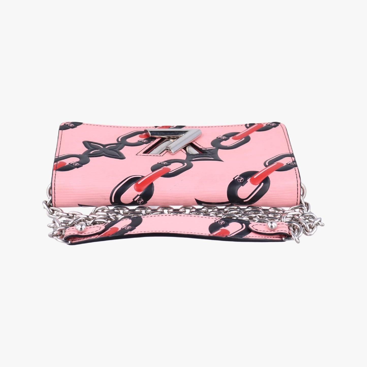 LOUIS VUITTON Portefeuil Twist Pink X Red X Black Epi M67227 SP0146 Shoulder Bag