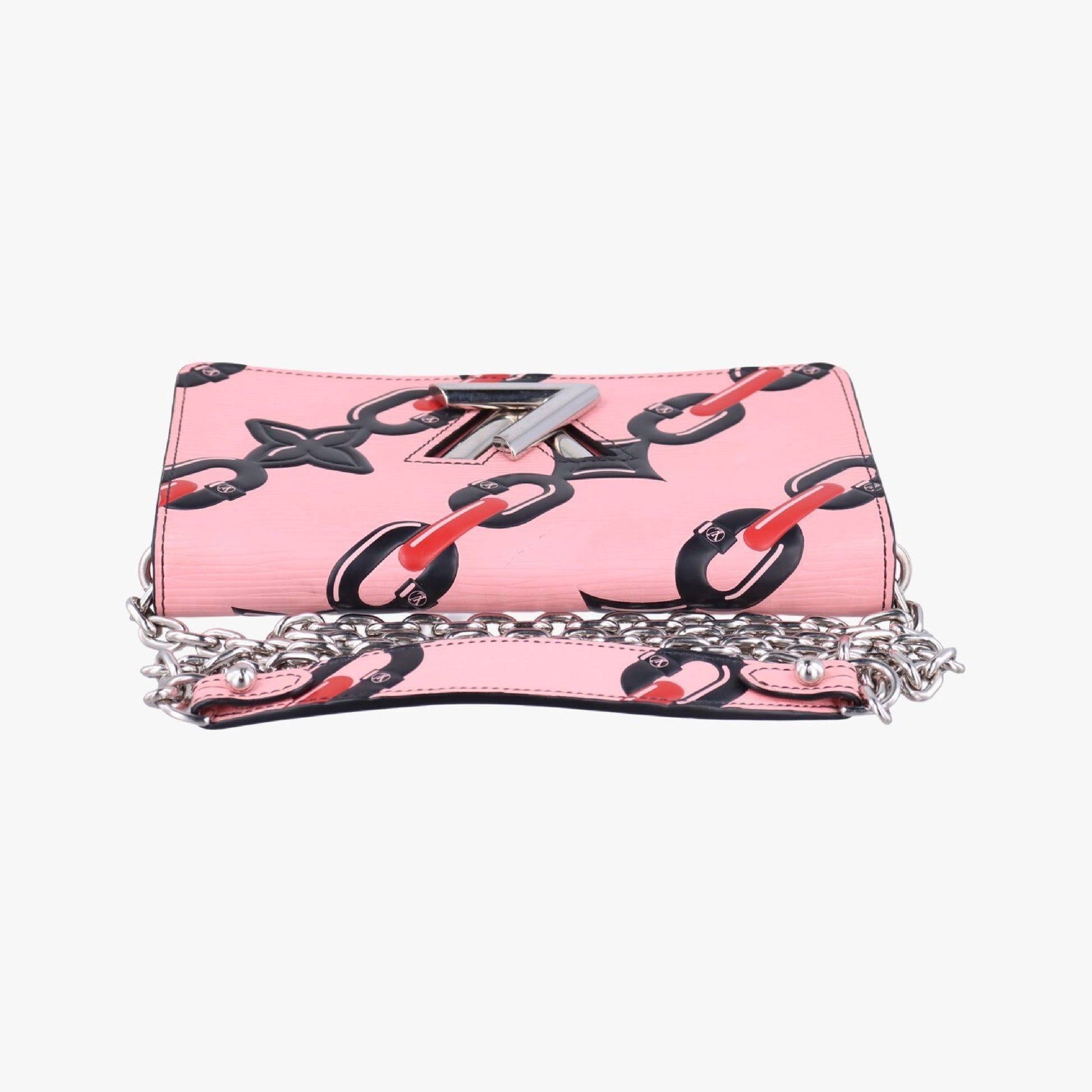 LOUIS VUITTON Portefeuil Twist Pink X Red X Black Epi M67227 SP0146 Shoulder Bag