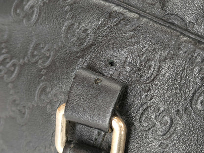 GUCCI Gucci Sima GUCCI Gucci Sima Briefcase Leather Black Business Bag