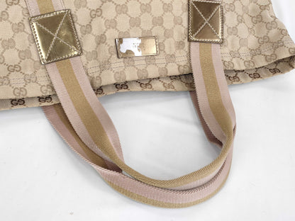 GUCCI GG Canvas GUCCI GG Pattern Canvas Tote Bag Tote Bag