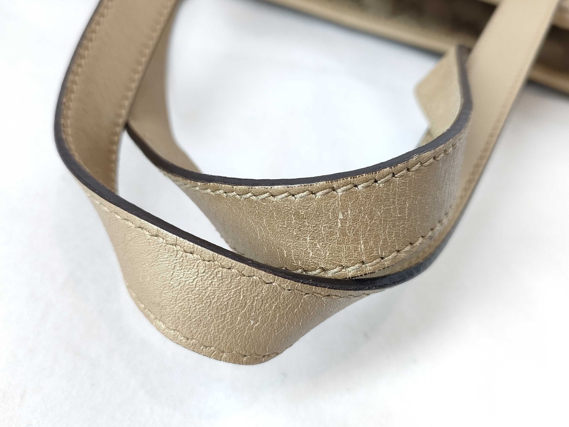 GUCCI GG GUCCI Gucci GG Pattern Tote Bag Beige Leather Tote Bag