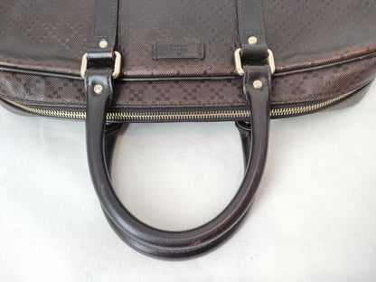 GUCCI GG Imprime GUCCI GG Imprime Briefcase Brown Handbag