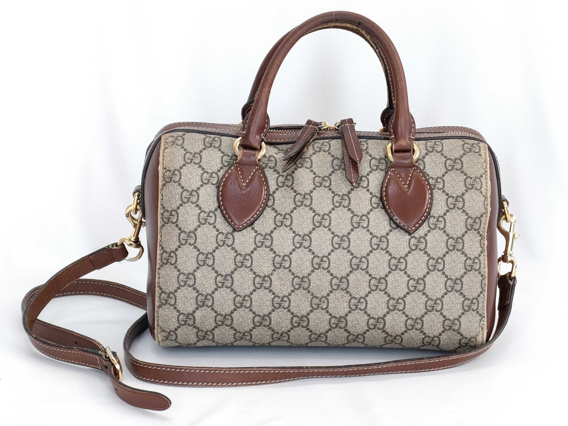 GUCCI GG Supreme GUCCI GG pvc Leather Mini Boston Bag Boston Bag