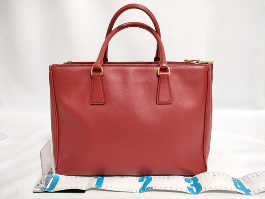 PRADA PRADA Prada Saffiano 2-Way Handbag Red Handbag