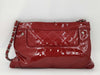 CHANEL CHANEL Enamel Chain Shoulder Bag Red Shoulder Bag