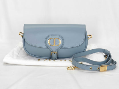 Dior Dior CD Logo Flap Shoulder Bag Light Blue Shoulder Bag