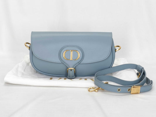 Dior Dior CD Logo Flap Shoulder Bag Light Blue Shoulder Bag