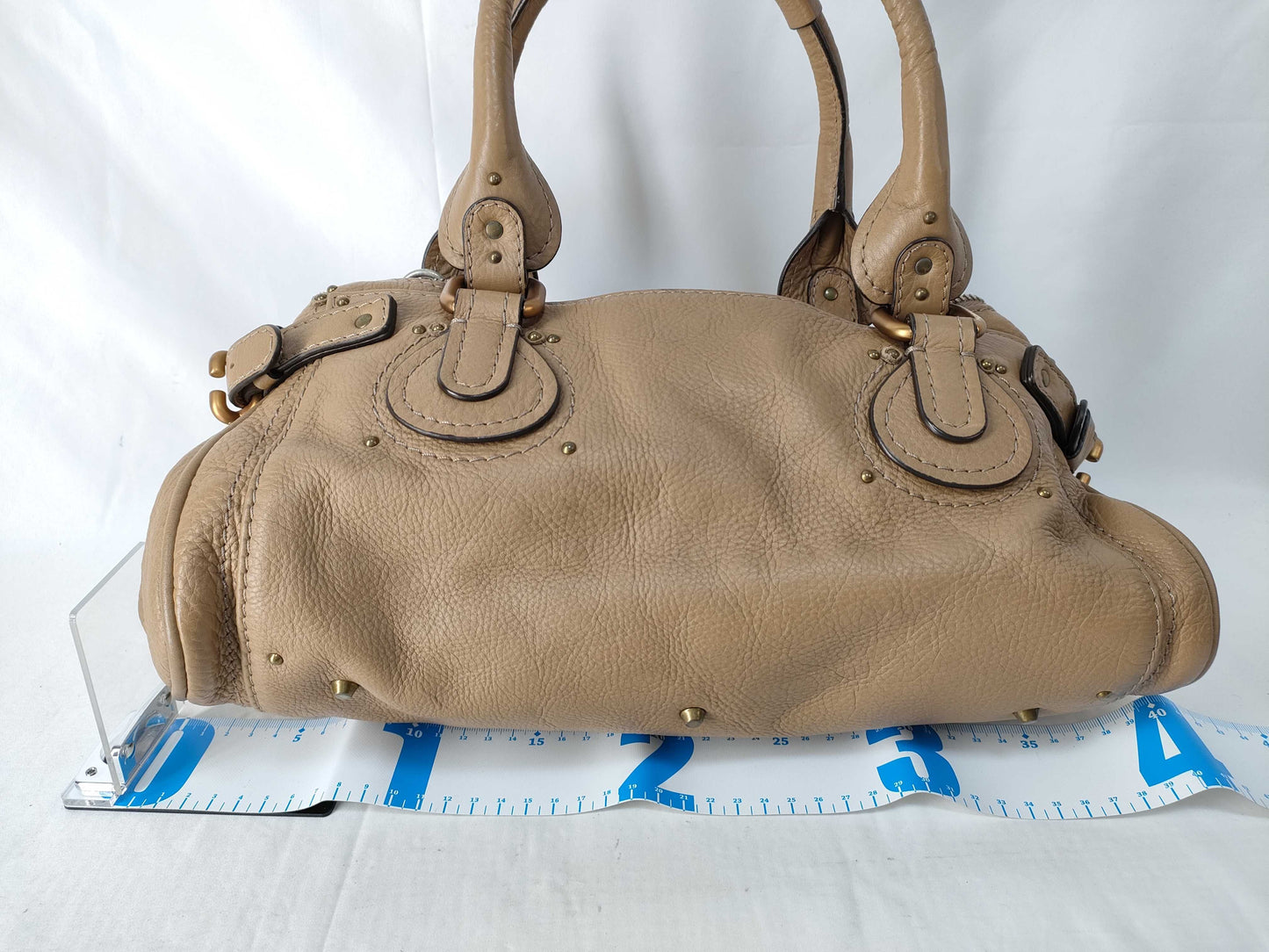 Chloe Chloe Paddington Handbag Mini Boston Leather Handbag