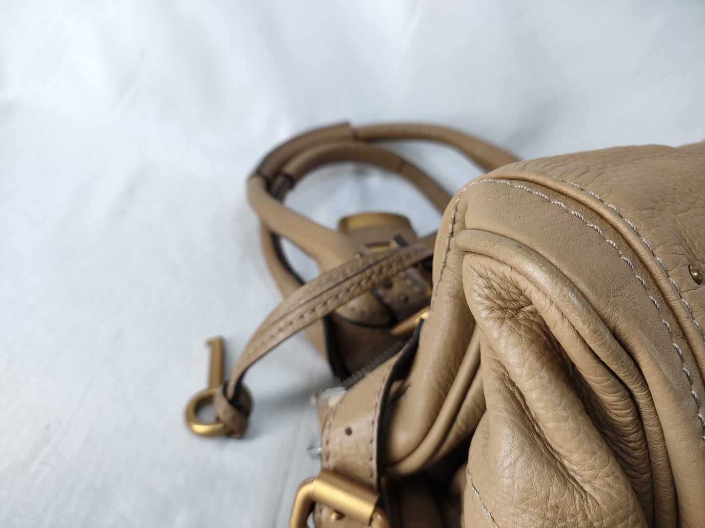 Chloe Chloe Paddington Handbag Mini Boston Leather Handbag