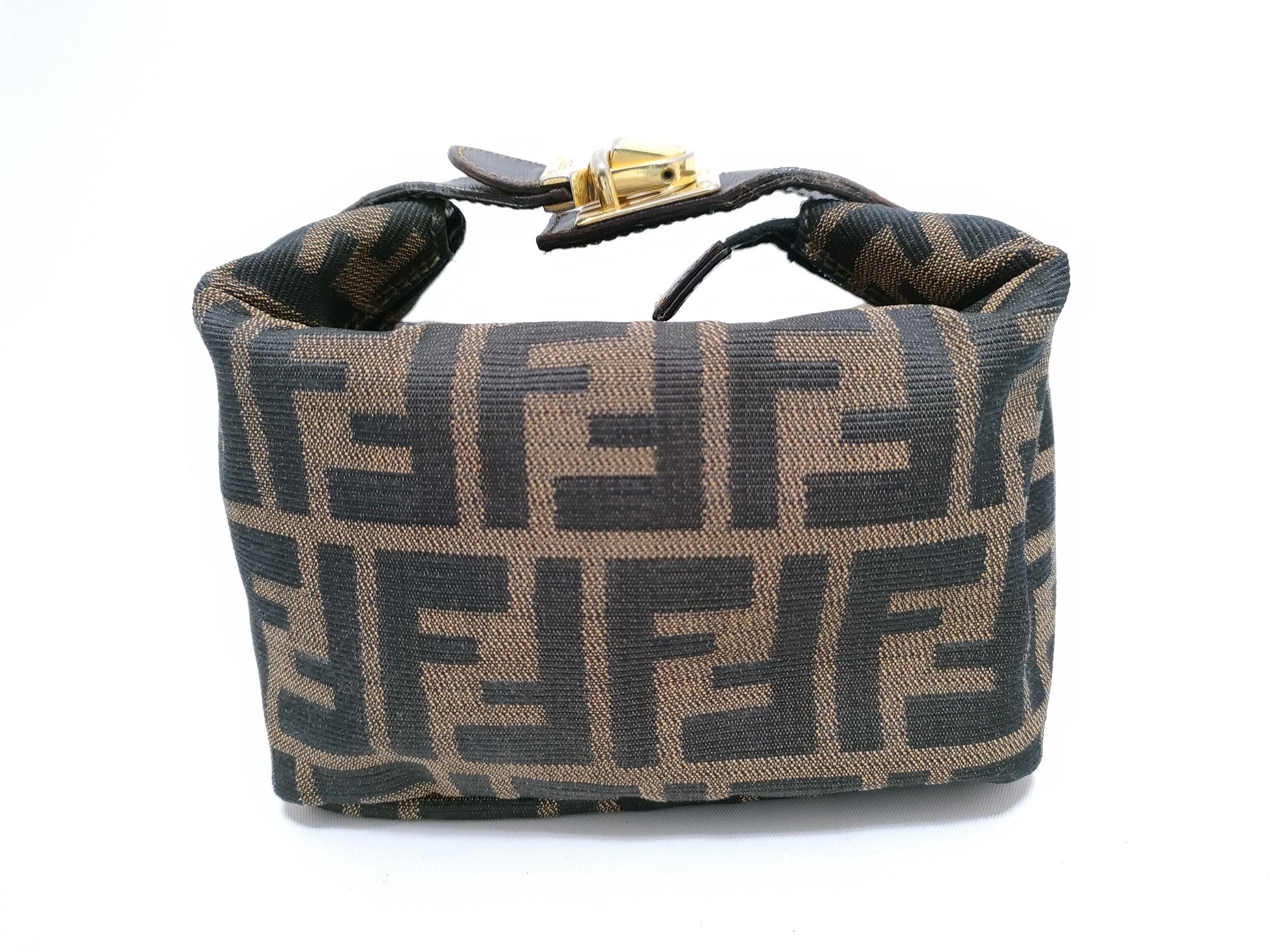 FENDI Zucca Pattern Fendi Zucca Vanity Pouch Mini Vanity Vanity Bag