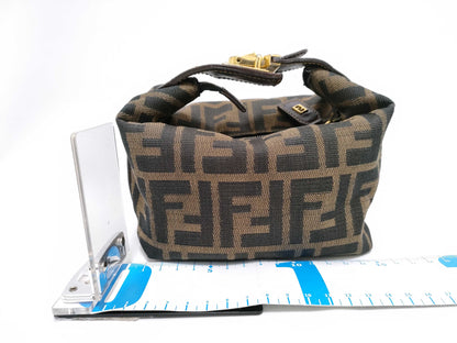 FENDI Zucca Pattern Fendi Zucca Vanity Pouch Mini Vanity Vanity Bag
