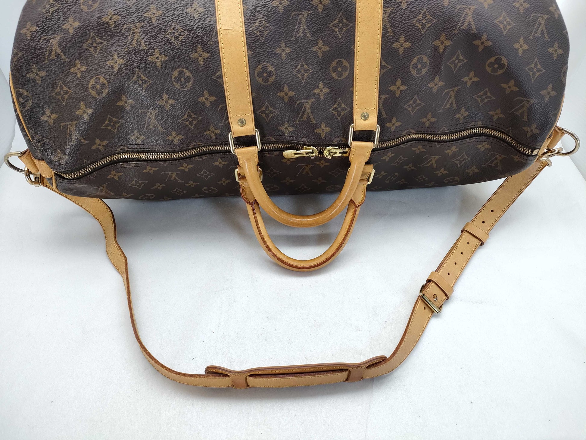 LOUIS VUITTON Monogram Louis Vuitton Monogram Key Port Vantriere 55 Boston Boston Bag