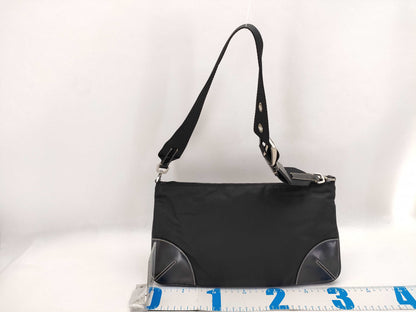 PRADA Nylon Prada Nylon One Shoulder Bag Logo Plate Shoulder Bag