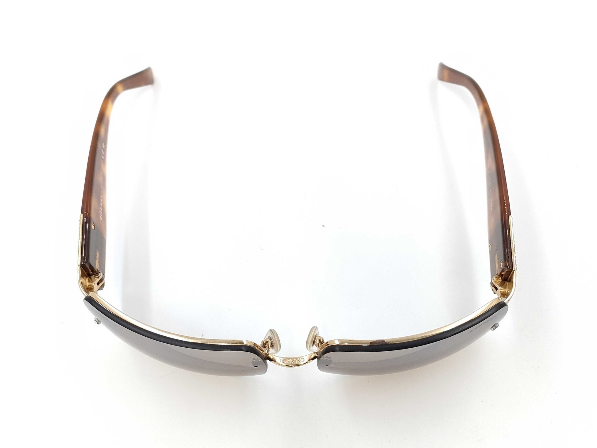 CHANEL Sunglasses Cocomark Rhinestone Sunglasses Glasses