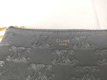CELINE Triomphe with Keyring Coin Case Coin Case Coin Case