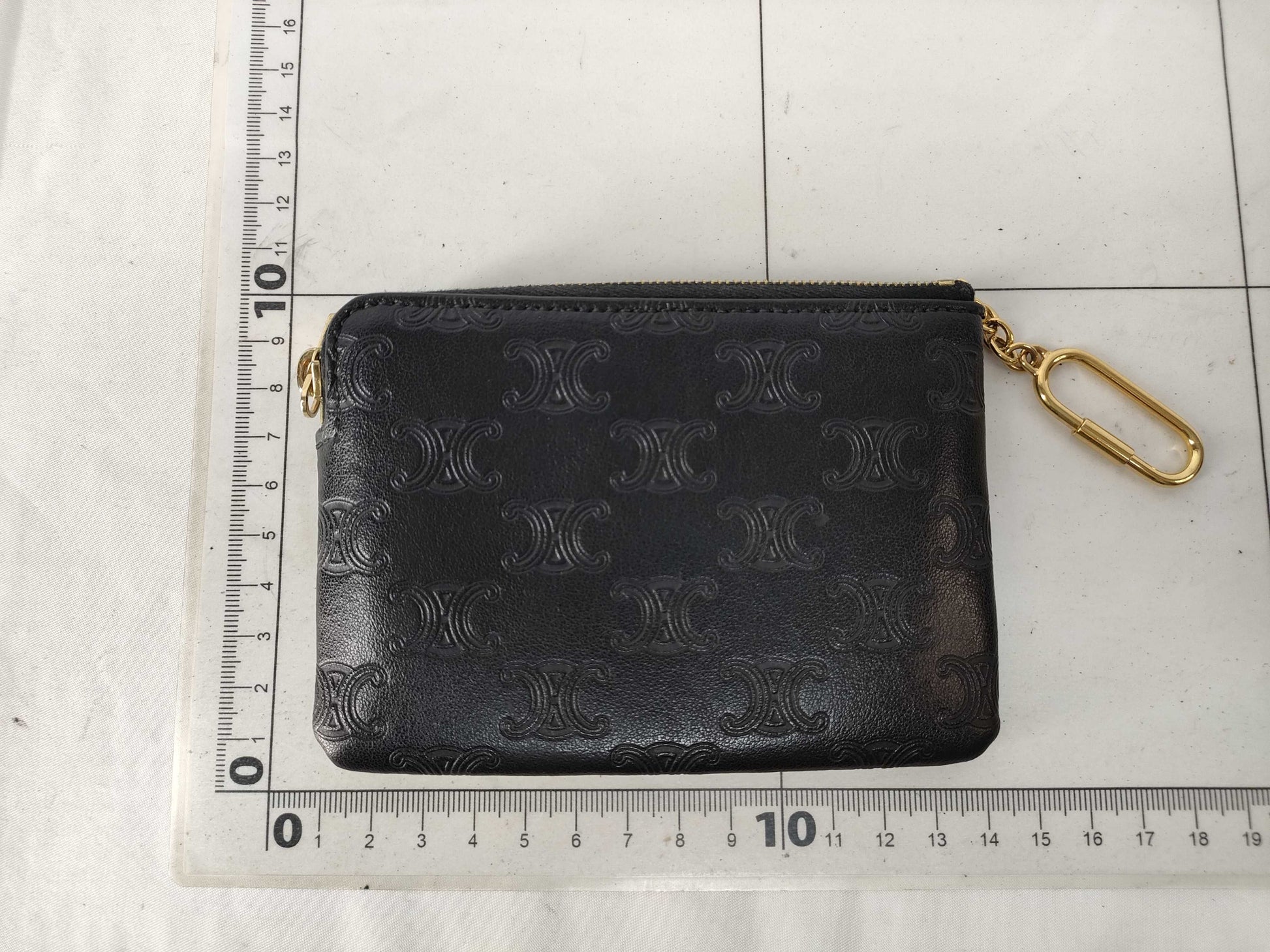 CELINE Triomphe with Keyring Coin Case Coin Case Coin Case