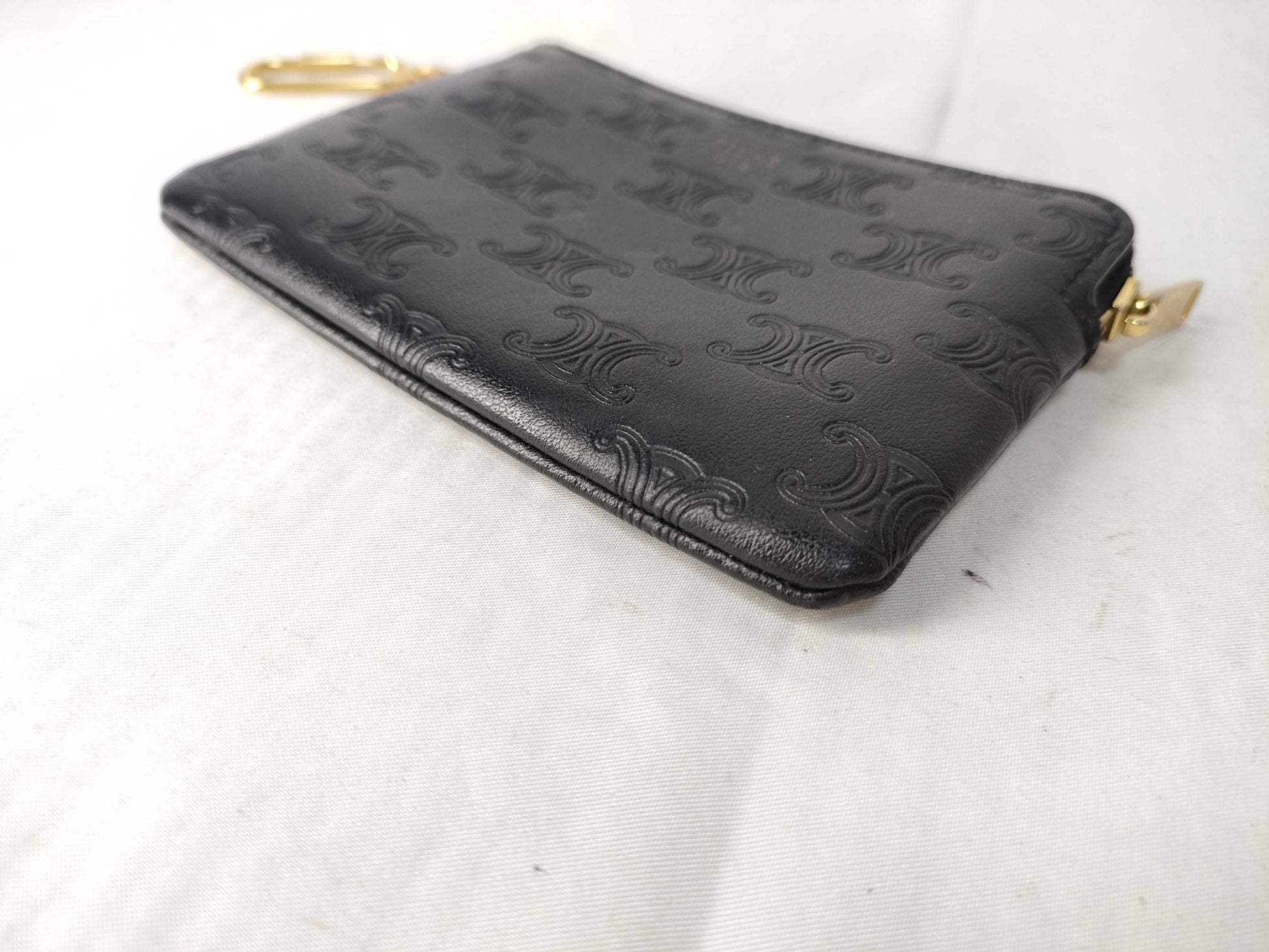 CELINE Triomphe with Keyring Coin Case Coin Case Coin Case