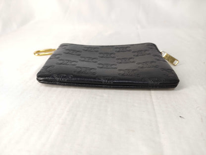 CELINE Triomphe with Keyring Coin Case Coin Case Coin Case