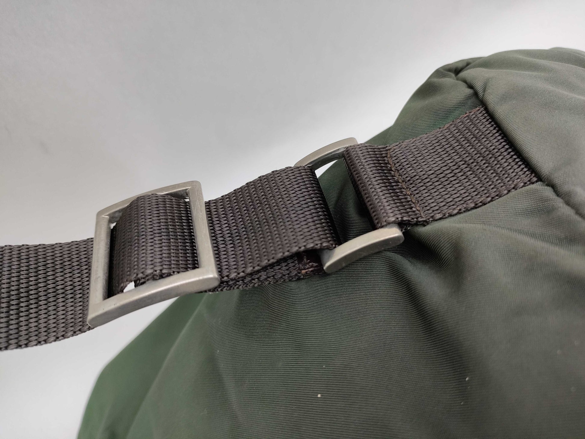 PRADA Nylon Prada Backpack Tesuto/Green Rucksack