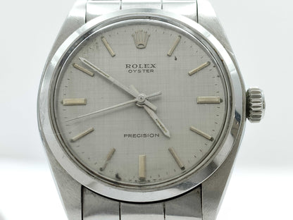 ROLEX 6426 2855355 Silver Dial Oyster Breath Boys Watch