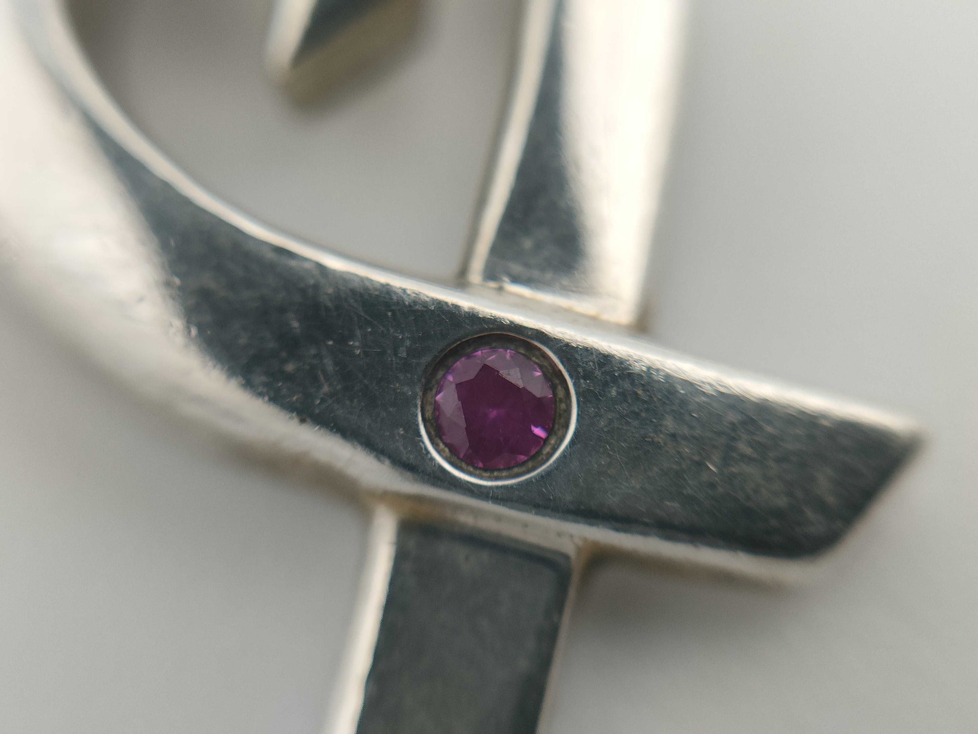 Tiffany&Co. Pink Sapphire Loving Heart Necklace Necklace