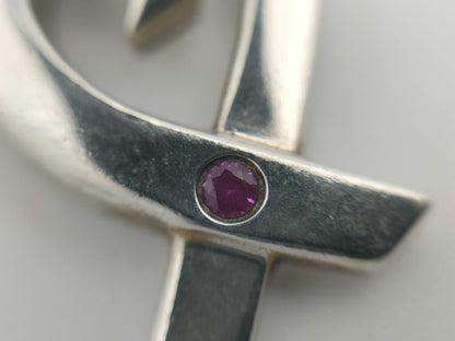 Tiffany&Co. Pink Sapphire Loving Heart Necklace Necklace