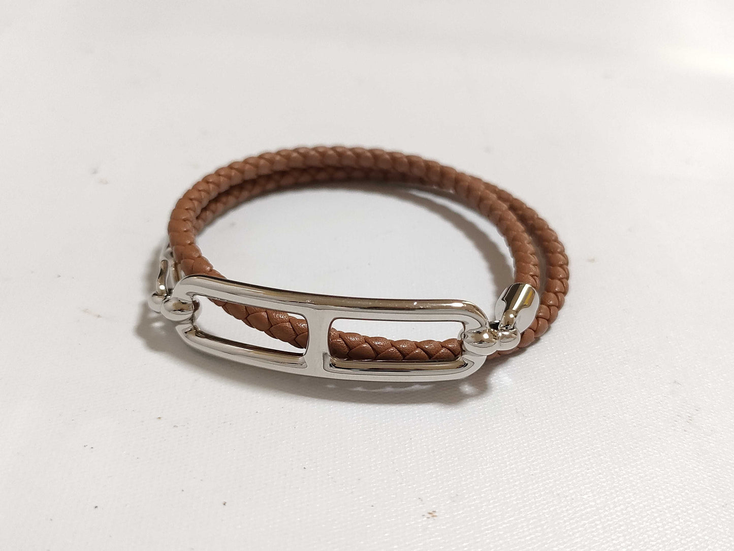 HERMES Double Tour Metal Bracelet Bracelet/Bangle