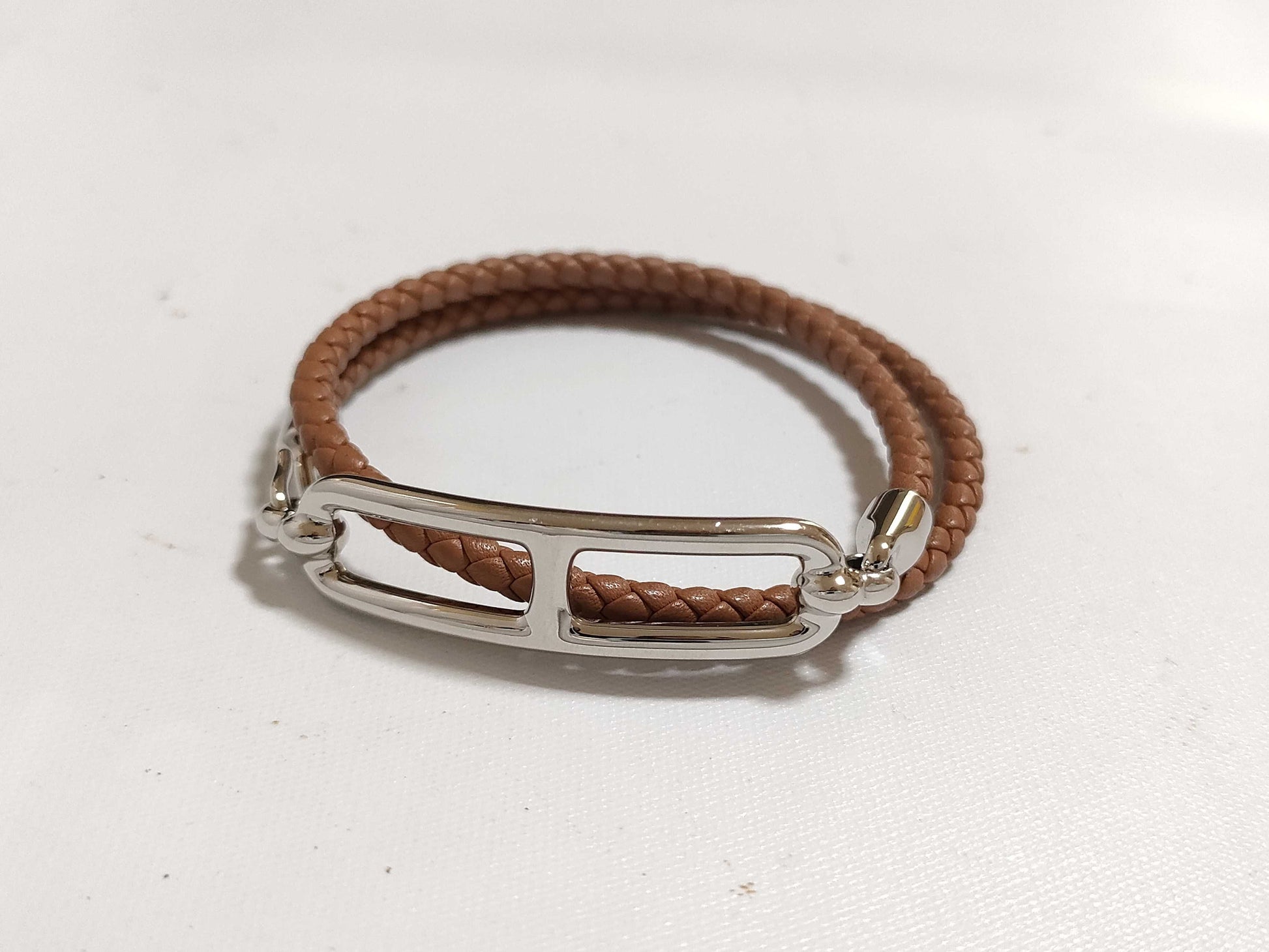 HERMES Double Tour Metal Bracelet Bracelet/Bangle