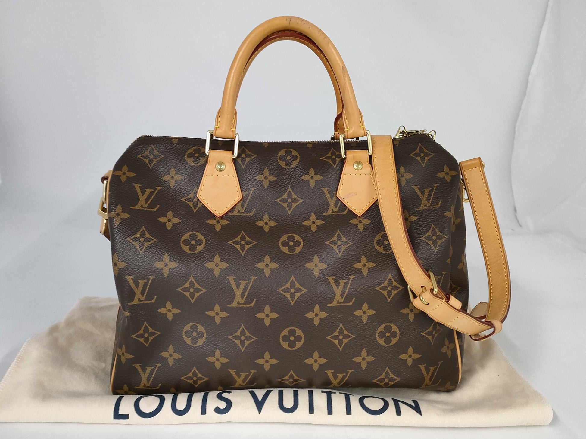 LOUIS VUITTON Louis Vuitton Monogram Speedy 30 Banduriere Shoulder Bag