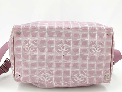 CHANEL Neutral 2way Boston Bag Shoulder Bag