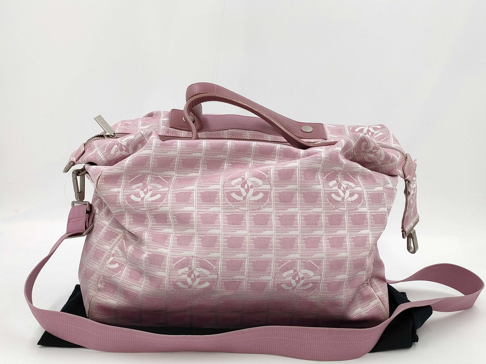 CHANEL Neutral 2way Boston Bag Shoulder Bag